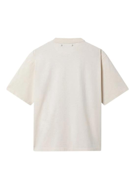 26SS 골든구스 반팔 티셔츠 GWP01874 P00237211560 HERITAGE WHITE - GOLDEN GOOSE