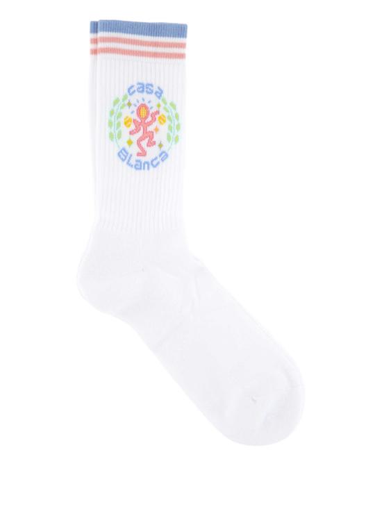26SS 카사블랑카 양말 ASP26ACC01005 WHITE BLUE