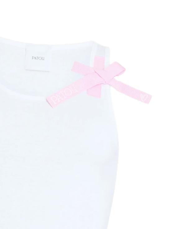 26SS 파투 긴팔 티셔츠 JE212 9994001W White - PATOU