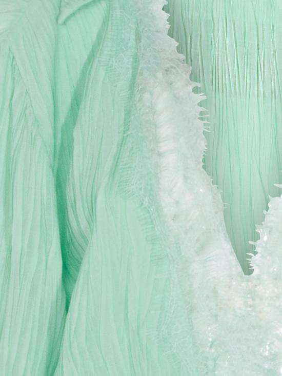 26SS 블루마린 미디 원피스 P622A771A N0477 GREEN LILY - BLUMARINE