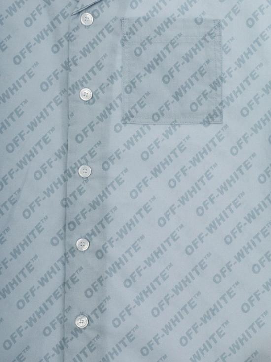 26SS [키즈] 오프화이트 셔츠 44BGA002S26F001 451 Dusty blue - OFF WHITE