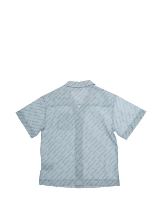 26SS [키즈] 오프화이트 셔츠 44BGA002S26F001 451 Dusty blue - OFF WHITE