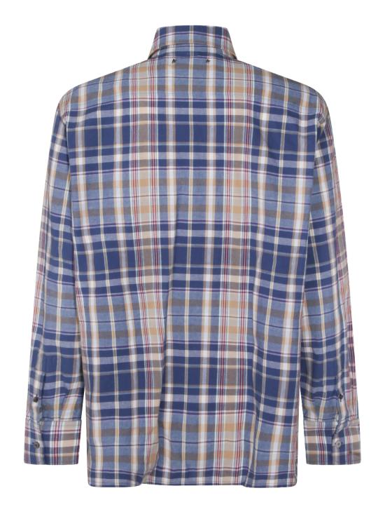 26SS 골든구스 긴팔 셔츠 GMP02639 P00234155724 NEW WHEAT INDIGO BLUE OLD RED - GOLDEN GOOSE