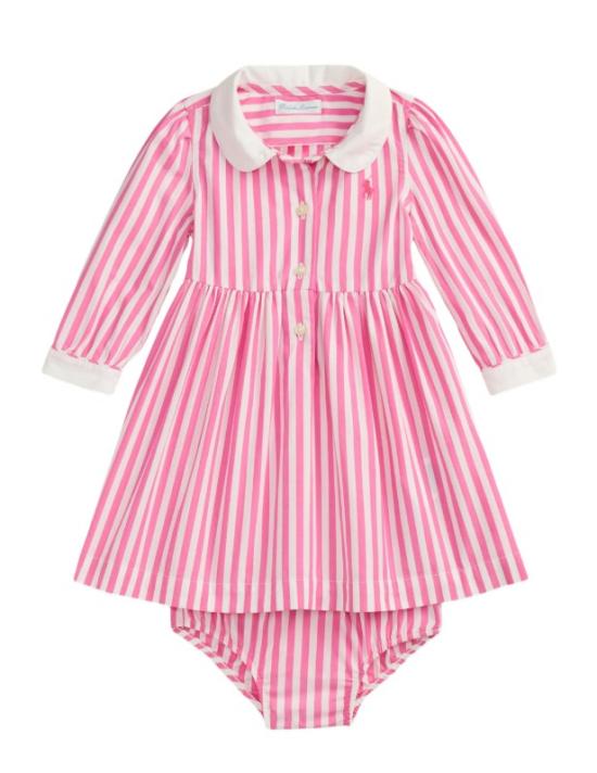 26SS [키즈] 폴로 랄프로렌 원피스 310A95899 001206A DESERT PINK WHITE 206a desert pink white