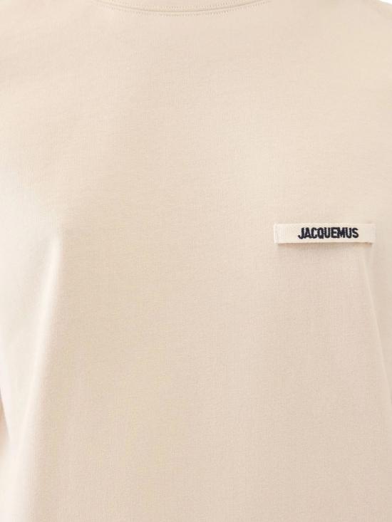 26SS 자크뮈스 그로그랭 로고 솟슬리브 티셔츠 TSW00550AJ00029 131 LIGHT BEIGE 2 - JACQUEMUS