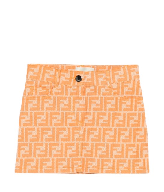 26SS [키즈] 펜디 스커트 JFE203 AVW1F1JYS Mandarin orange