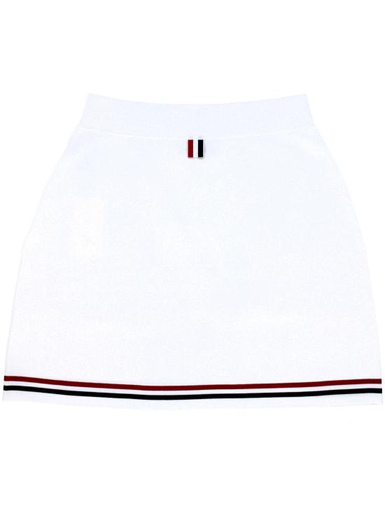 26SS 톰브라운 미디 스커트 FKK149A Y5502100 White - THOM BROWNE