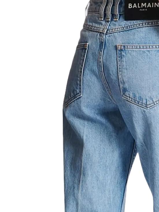 26SS 발망 데님 팬츠 GF1MI070DG11 6FC Bleu jean - BALMAIN