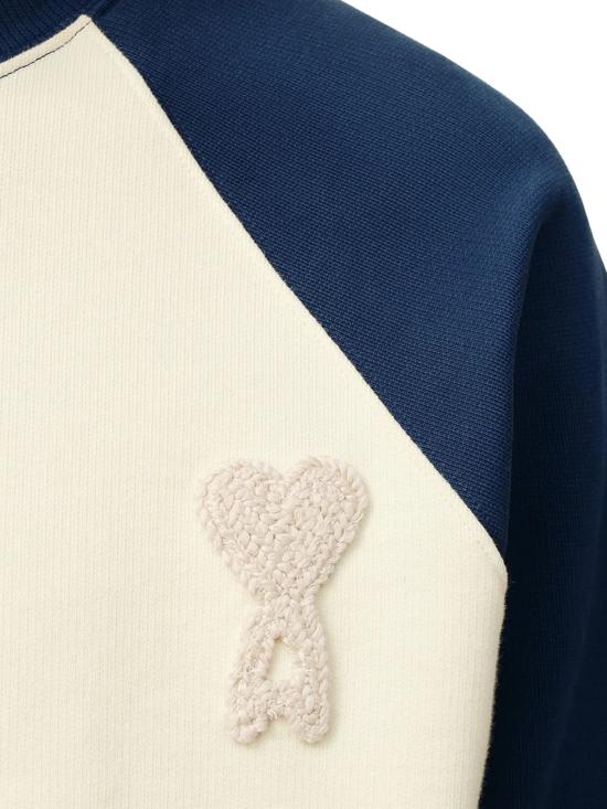 26SS 아미 긴팔 티셔츠 USW781 747A027 BLANC CREME ENCRE - AMI