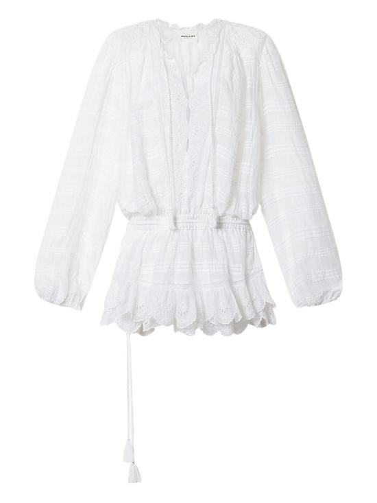 26SS 이자벨마랑에뚜왈 미디 원피스 RO0952FA D1J05E20WH White