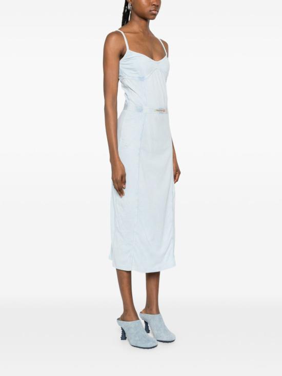 26SS 디젤 미디 원피스 A18358 0KIBY01C Clear Blue - DIESEL