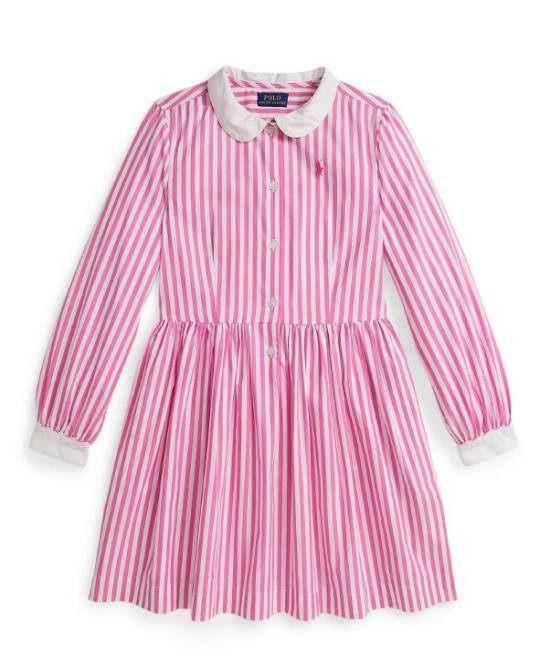 26SS [키즈] 폴로 랄프로렌 원피스 313A95899 001206A DESERT PINK WHITE 206a desert pink white