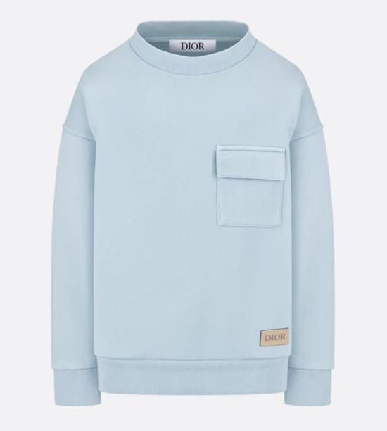 26SS [키즈] 디올 캐시미어 니트 6SBM23SWEB 516 Stoned blue