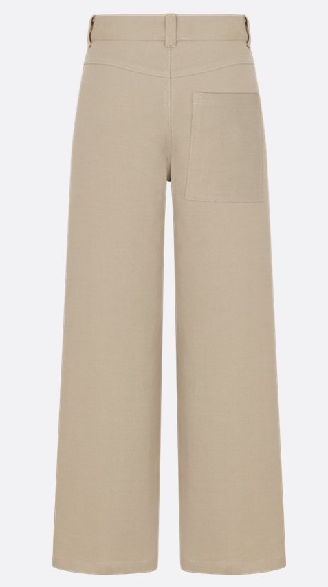 26SS [키즈] 디올 스트레이트 팬츠 6SBM21PANL 028 Beige - DIOR