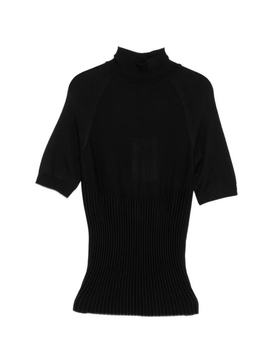 26SS 알라이아 반팔 티셔츠 AA9H1403K137C 995 NOIR ALAIA
