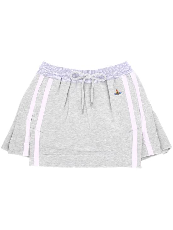 26SS 비비안웨스트우드 미디 스커트 1J01000K J00ASO102 GREY WHITE STRIPES