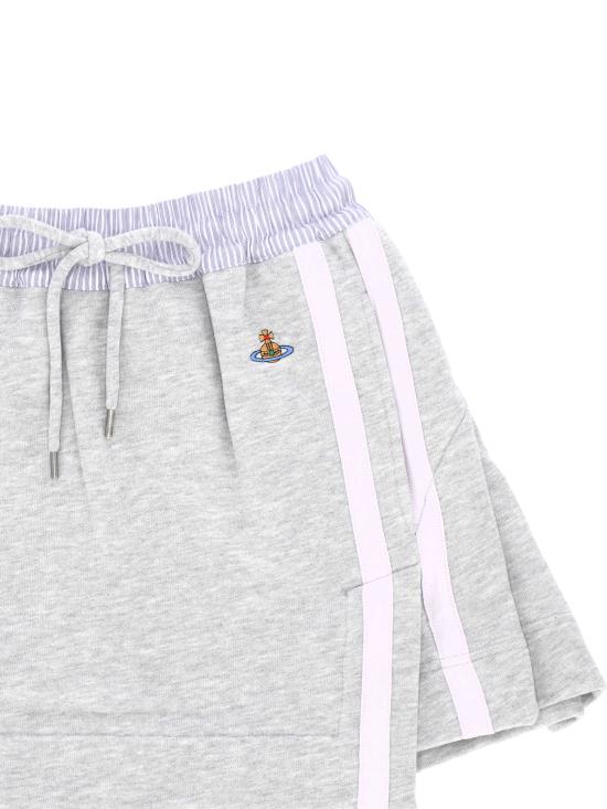 26SS 비비안웨스트우드 미디 스커트 1J01000K J00ASO102 GREY WHITE STRIPES - VIVIENNE WESTWOOD