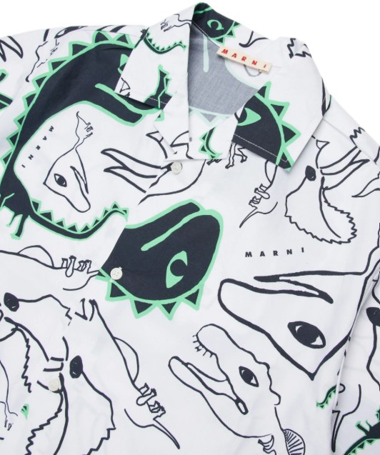 26SS [키즈] 마르니 셔츠 M01711 M00WD0M100 - MARNI