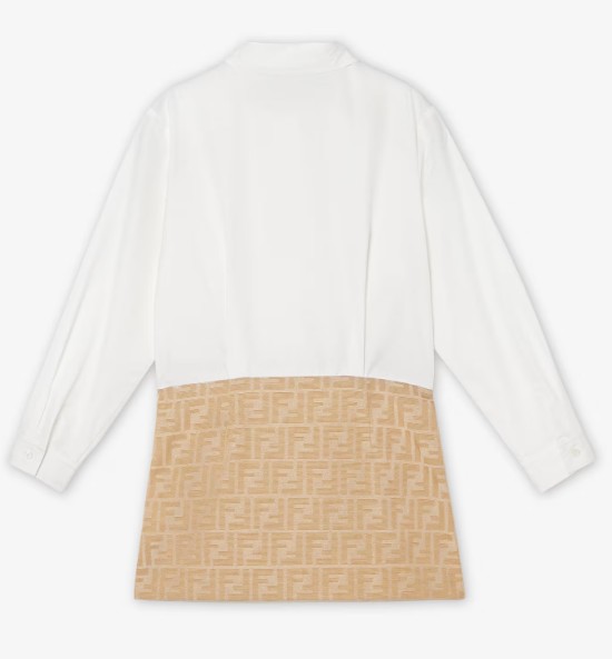 26SS [키즈] 펜디 원피스 JFB829 AQTKF1P2N Linen - FENDI