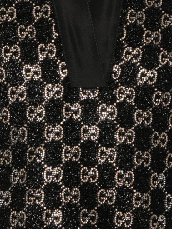 26SS 구찌 긴팔 티셔츠 846682 ZARWY1000 TWEED BLACK - GUCCI