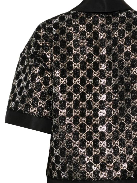 26SS 구찌 긴팔 티셔츠 846682 ZARWY1000 TWEED BLACK - GUCCI