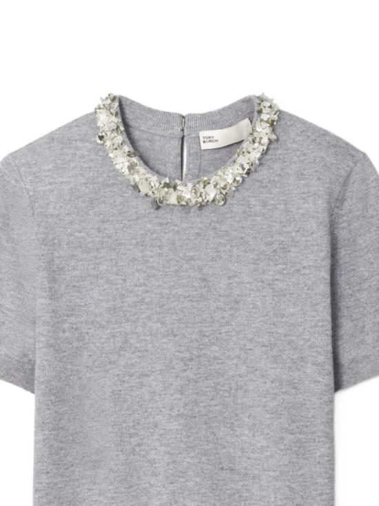 26SS 토리버치 스웨터 164510 023 Gray melange - TORY BURCH