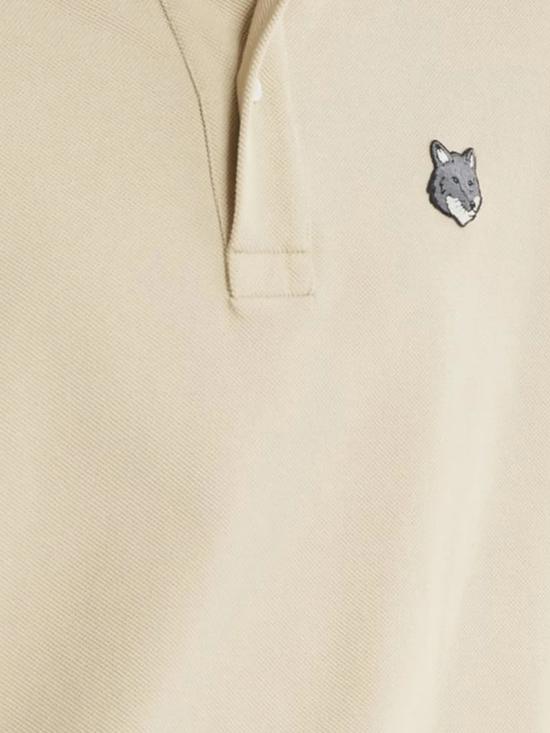 26SS 메종키츠네 폭스 헤드 컴포트 폴로 티셔츠 PM00210KP0001 0450 TEA LEAF - MAISON KITSUNE