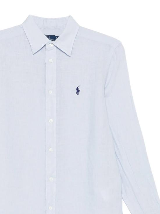26SS 폴로 랄프로렌 포니 자수 리넨 셔츠 (211970730009) 211970730 503 Oxford blue - POLO RALPH LAUREN