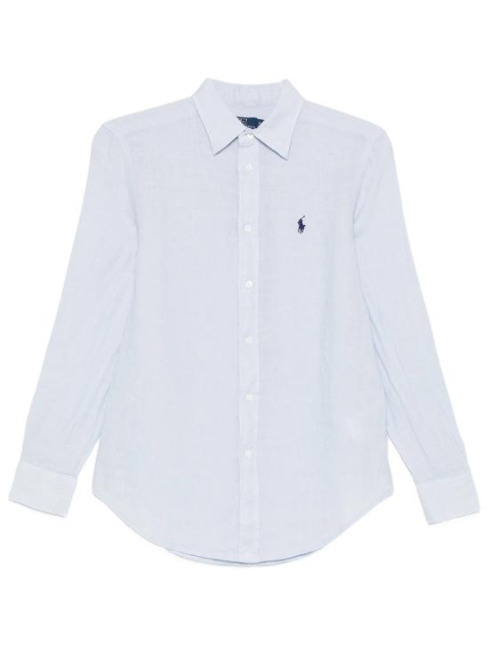 26SS 폴로 랄프로렌 포니 자수 리넨 셔츠 (211970730009) 211970730 503 Oxford blue