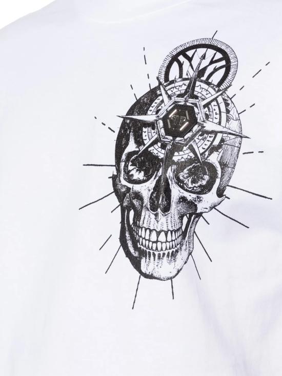 26SS 필립 플레인 반팔 티셔츠 MTK8857 PJY002N01 White - PHILIPP PLEIN