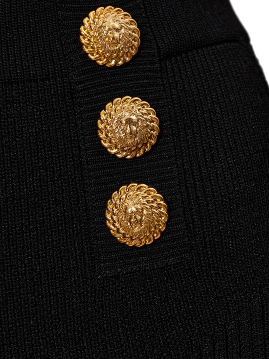 26SS 발망 미디 스커트 GF1LCB11KJ44 0PA Black - BALMAIN