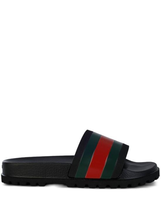 26SS 구찌 웹 러버 슬라이드 샌들 429469 GIB101098 Red