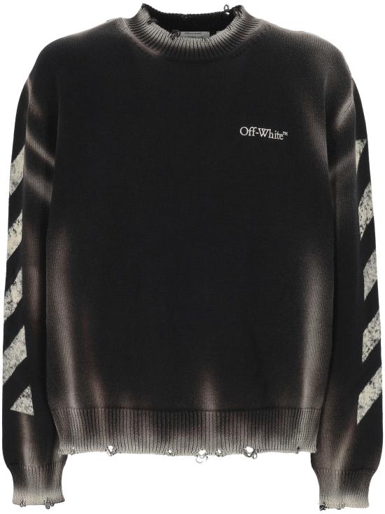 26SS 오프화이트 스웨터 44MHE20US26K003 001 Black