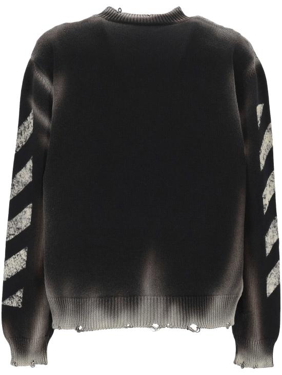 26SS 오프화이트 스웨터 44MHE20US26K003 001 Black - OFF WHITE