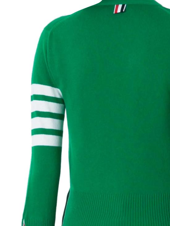 26SS 톰브라운 클래식 캐시미어 4바 브이넥 가디건 FKC001A 00011300 Dk green - THOM BROWNE