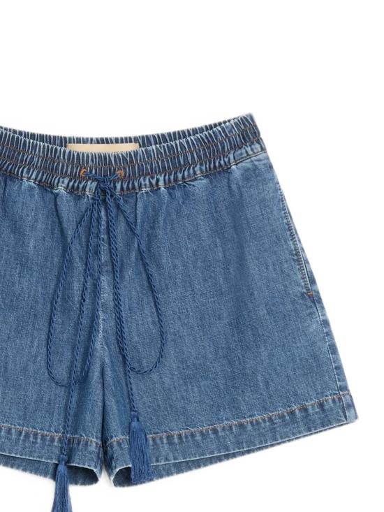 26SS 발렌티노 PAP 숏팬츠 8B3DD550 9YA558 MEDIUM BLUE DENIM - VALENTINO PAP