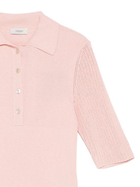 26SS 아뇨나 반팔 티셔츠 K311028 8S180PP08 PINK PINK - AGNONA