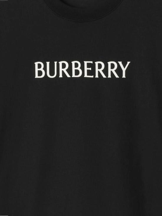 26SS 버버리 로고 코튼 티셔츠 8118977 X Black - BURBERRY