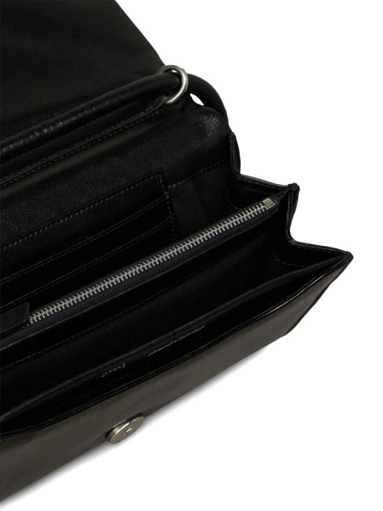 26SS 아미 레더 부레즈부 월렛 스트랩 ULL164 AL0052001 Black - AMI