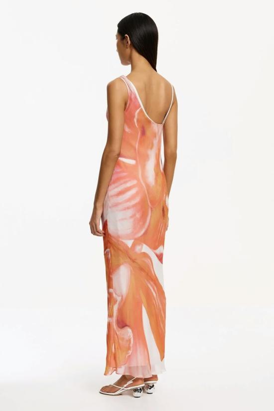 시그니피컨트 아더 미디 원피스 연인 코이라 드레스 탠저린 블룸 - SIGNIFICANT OTHER