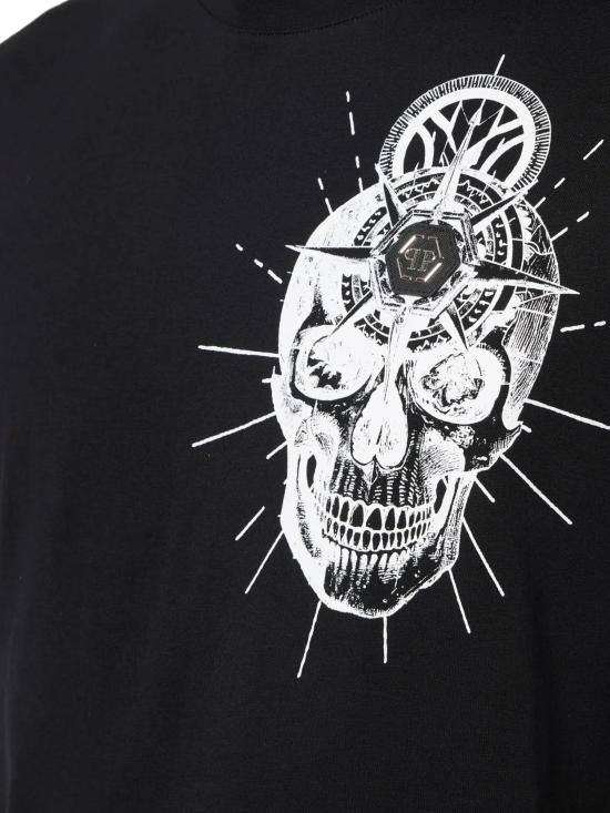 26SS 필립 플레인 반팔 티셔츠 MTK8857 PJY002N02 Black - PHILIPP PLEIN