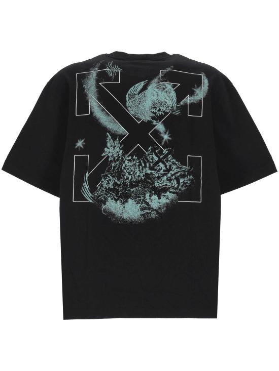 26SS 오프화이트 반팔 티셔츠 44MAA120S26J00E 001 Black - OFF WHITE