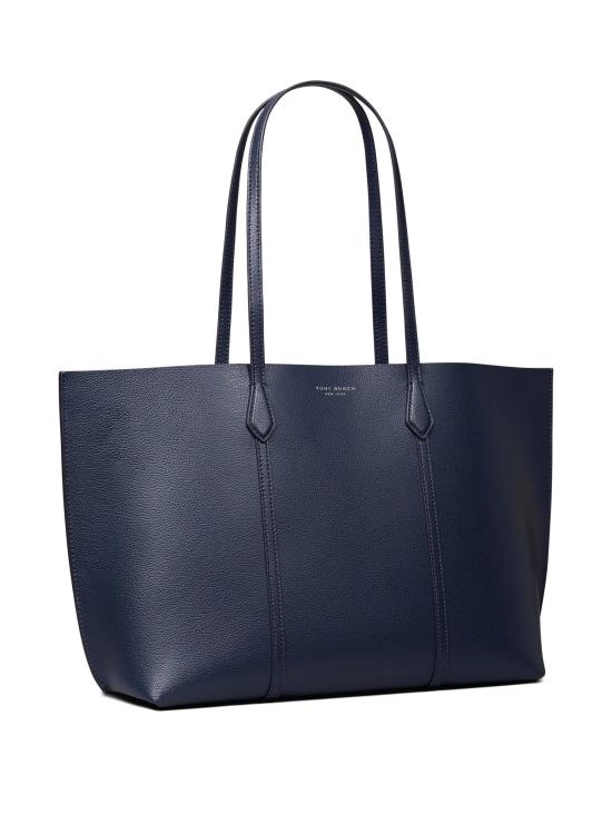 26SS 토리버치 레더 페리 토트백 169476 498 Navy - TORY BURCH