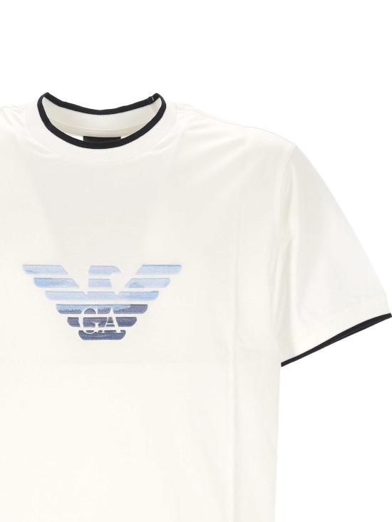 26SS 엠포리오 아르마니 반팔 티셔츠 EM005271 AF10017U0003 Beige - EMPORIO ARMANI