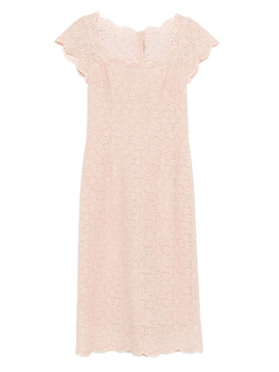 26SS 에르마노 설비노 미디 원피스 D482Q341EKW 20917 Bleached almond