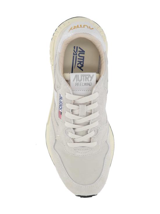 26SS 오트리 릴윈드 로우 나일론 스웨이드 스니커즈 WWLM NC36WHT PELIC - AUTRY