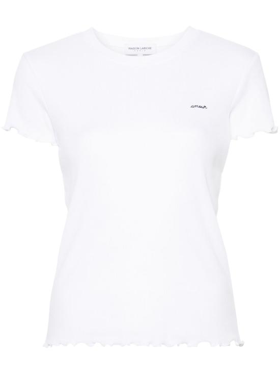 26SS 메종 라비쉬 반팔 티셔츠 UWFOLIESAMOUR WHITE