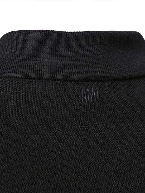 26SS 아미 폴로 티셔츠 HPL411 760045 BLACK WHITE CREAM - AMI