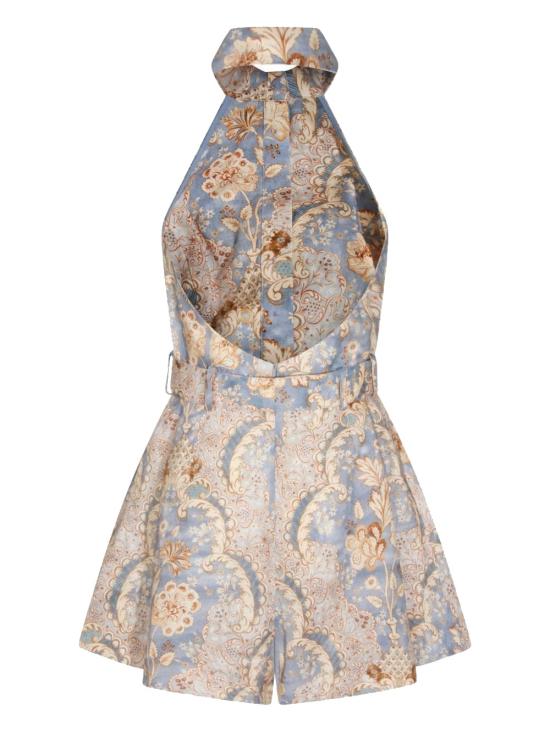 26SS 짐머만 미디 원피스 3117YRS263 DMDM DAMASK DENIM - ZIMMERMANN