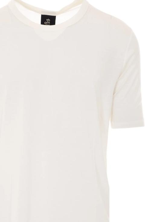 26SS 톰크롬 반팔 티셔츠 MTS93801 OFF WHITE Beige - THOM KROM